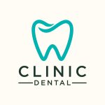 Minimalist Dental Care Logo Design template. Icon tooth abstract modern.